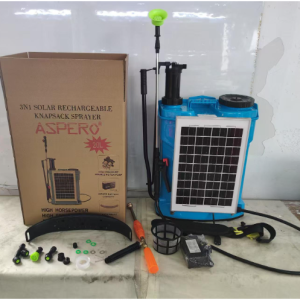 Aspero 3-in-1 Solar Rechargeable Knapsack Sprayer – (16L | 20L | Made in China)
